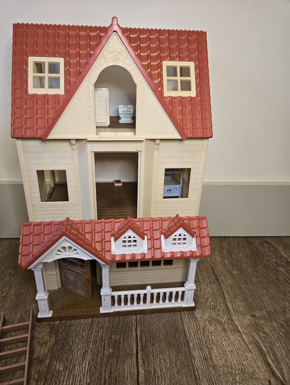 Calico Critters Red Roof Country Home + Cozy Cottage House Bundle
